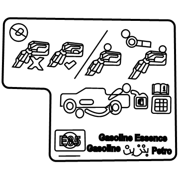 Ram 52030385AC Fuel Label