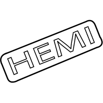 Chrysler 55364653AA Nameplate