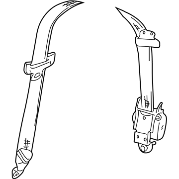 Dodge 5GY931DVAG Retractor Assembly