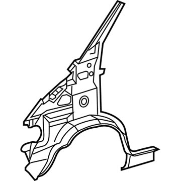 Mopar 5104184AA Inner Hinge Pillar, Front Driver Side