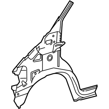 Mopar 5104185AA Inner Hinge Pillar, Front Passenger Side Mopar 5104185AA Inner Hinge Pillar, Front Passenger Side