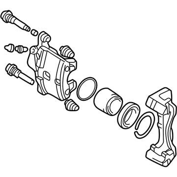 2002 Chrysler Sebring Brake Caliper - MR527671