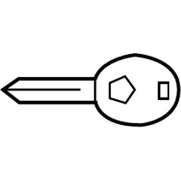 Chrysler Sebring Car Key - 68291091AB