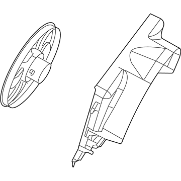 2009 Dodge Nitro Cooling Fan Assembly - 68003974AB