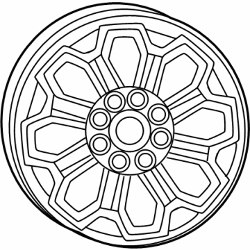Ram 68602986AA Wheel, Alloy