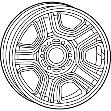 Ram 5YD43S4AAD Wheel, Steel
