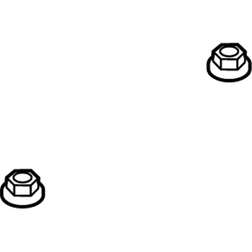 Jeep 6104717AA Mount Insulator Nut