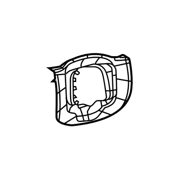 Mopar 5SW66DX9AB Column Filler, Black, Upper