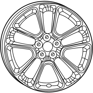 Mopar 68596439AA Wheel - Aluminum Mopar 68596439AA Wheel - Aluminum