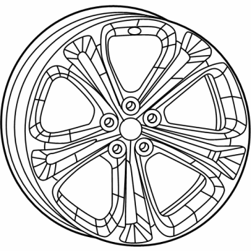 Mopar 68596441AA Wheel - Aluminum