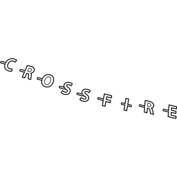 Mopar 5142255AA Nameplate, Rear