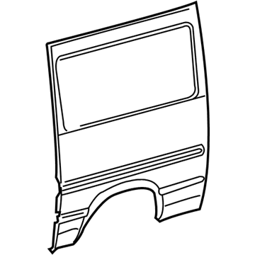 Mopar 5104212AA Rear Outer Panel, Driver Side Mopar 5104212AA Rear Outer Panel, Driver Side