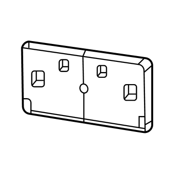 Jeep 68411207AA License Bracket