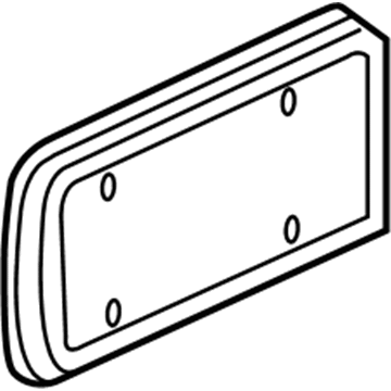 Jeep 55174994AB License Bracket