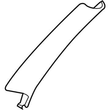 Mopar 1UL82DX9AB Pillar Trim, Black, Front Passenger Side Mopar 1UL82DX9AB Pillar Trim, Black, Front Passenger Side