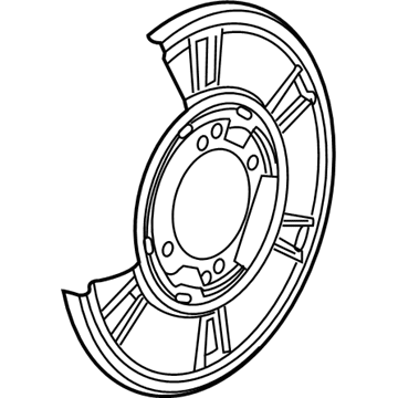 Mopar 68013766AA Backing Plate, Front