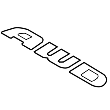 Mopar 68146413AB Nameplate, Rear