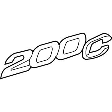 Mopar 68146419AB Nameplate, Rear