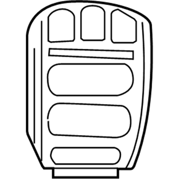 Dodge 5066125AB Center Bezel