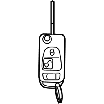 Chrysler Crossfire Car Key - 68533818AA