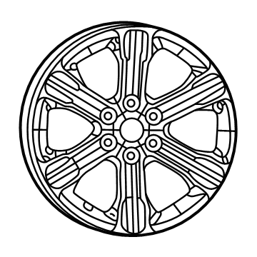 Jeep 4755410AA Wheel, Alloy