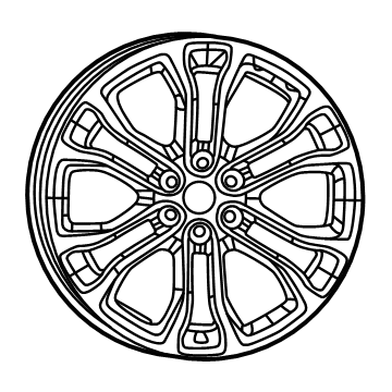 Jeep 4755414AA Wheel, Alloy