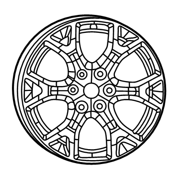 Jeep 68589992AA Wheel, Alloy