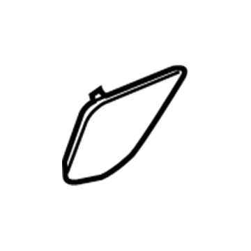 Mopar 1XD54DX9AA Cover, Black, Front Passenger Side