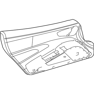 Mopar 5VL74DX9AA Door Trim Panel, Front Inner Passenger Side
