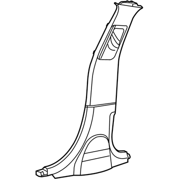 Mopar 1KL28DX9AI Center Pillar Trim, Upper Passenger Side