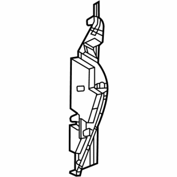 Mopar 6PM12SA5AD End Cap, Black/Gray, Lower Driver Side