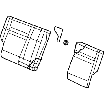 Dodge 1EQ581DAAA Seat Back Assembly