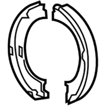 Jeep 5086930AC Parking Brake Shoes