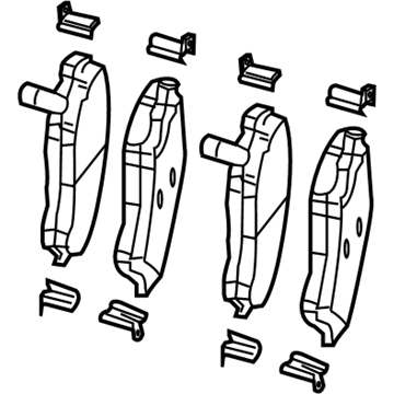 Dodge 68003701AD Brake Pads