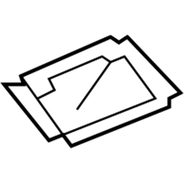 Jeep 55156796AA License Bracket