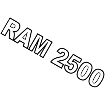 2011 Ram 2500 Emblem - 55372616AC