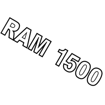Dodge 55077336AA Nameplate