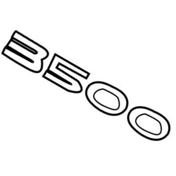 Dodge 55077332AB Nameplate