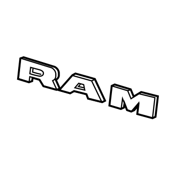 Ram 6QH08MS5AA Nameplate