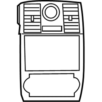 Dodge 1LC59DX9AA Center Bezel