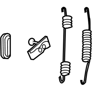 Dodge 5179890AA Parking Brake Shoes Hardware Kit
