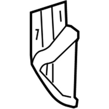 Dodge 55077704AA Bumper Mount Bracket