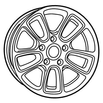 Jeep 6DQ44GSAAA Wheel, Alloy