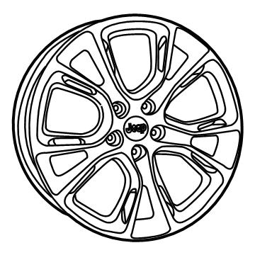 Jeep 68224621AB Wheel, Alloy