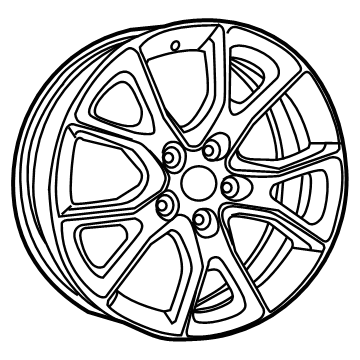 Jeep 1VH41AAAAD Wheel, Alloy
