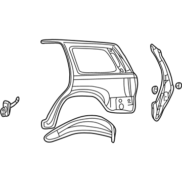 Jeep 5013058AF Quarter Panel Assembly