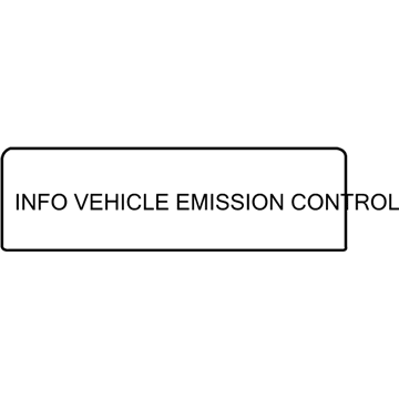 Ram 68282232AA Emission Label