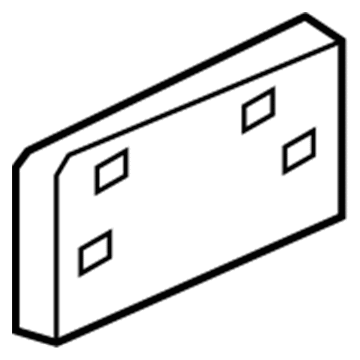 Jeep 5303390AB License Frame