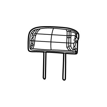 Mopar 6PL671T3AC Headrest, Center, Beige/Black