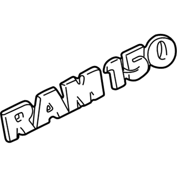 Dodge Ram 1500 Van Emblem - 55295401AB